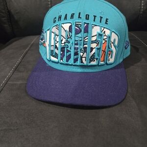 New Era 90s Charlotte Hornets Teal and Purple Hat
